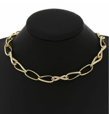 Curve Link short necklace