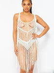 Hot girl fringe beach wear