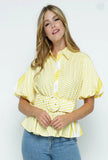 Myrtle balloon sleeve blouse