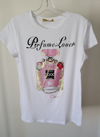 Perfume Lover  T- shirt - White