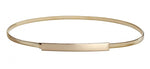 Rectangular bar skinny belt