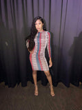 Tommie  Fendi inspired bodycon dress