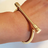 Gold bar bracelet 