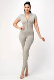 The average girl ruched jumpsuit - Grey