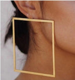 Oversized square hoops