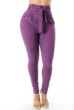 She's so classy high rise pants - purple