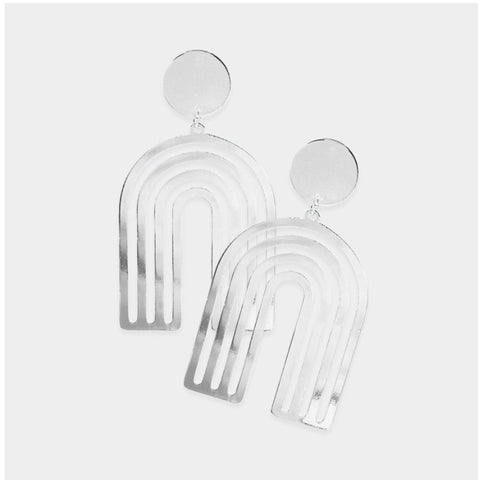 The cut out earrings